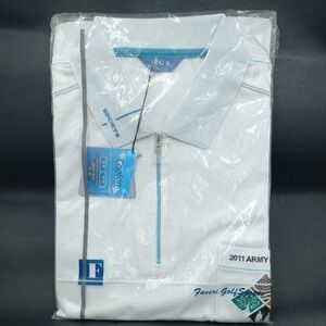 FGS  2011 ARMY IN KOREA GOLF CHAMP 1/4 Front Zipper Polo Shirt XXL NEW